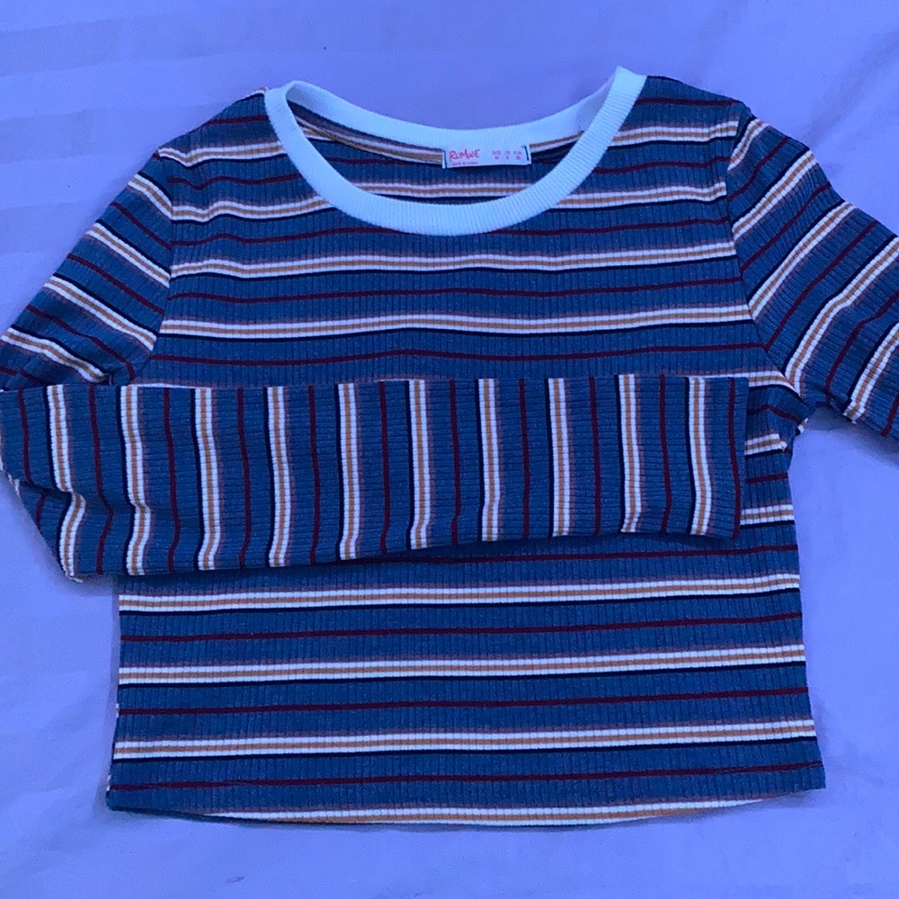 striped top from ROMWE